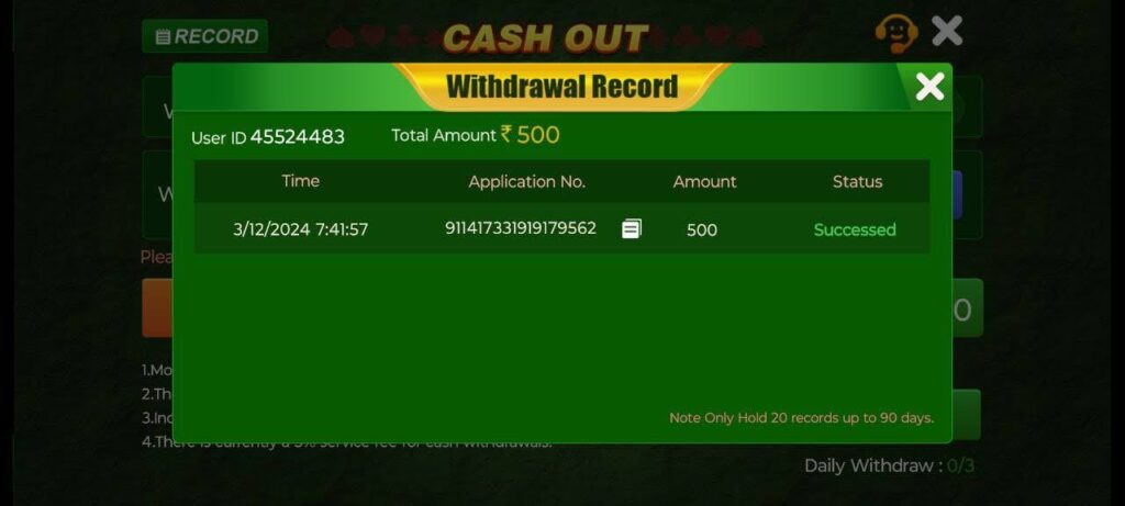 navo slots withdraw